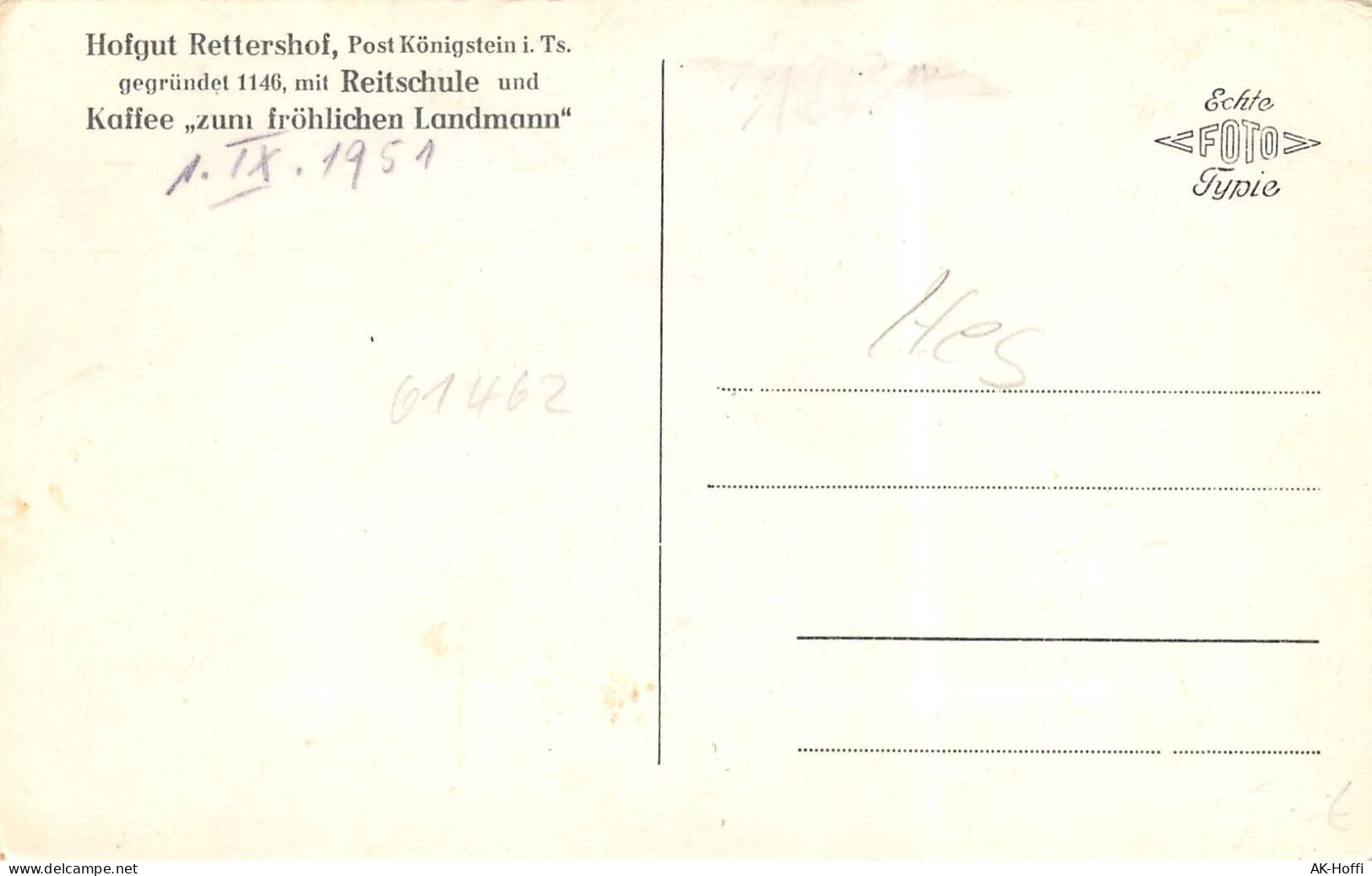 Kelkheim Taunus, Hofgut Rettershof, Reitschule, Kaffee Zum Fröhlichen Landmann (531) - Kelkheim