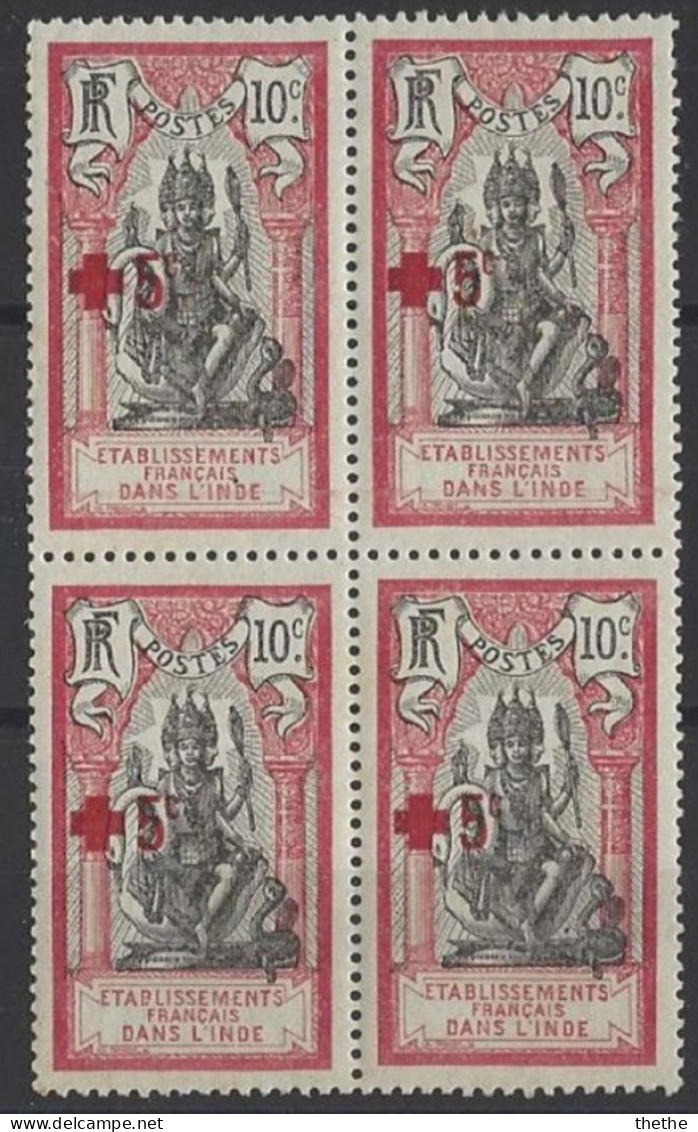 INDE - Croix Rouge - Numéro Normal De 1914 Surtaxé - Used Stamps