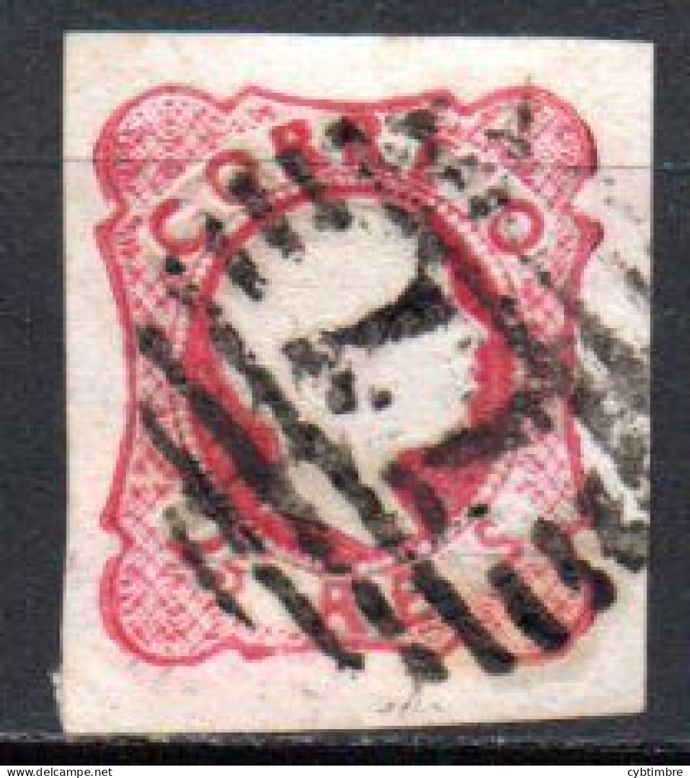 Portugal: Yvert N° 12; Oblitération "77" - Used Stamps