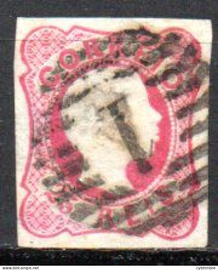 Portugal: Yvert N° 12; Oblitération "1" - Used Stamps