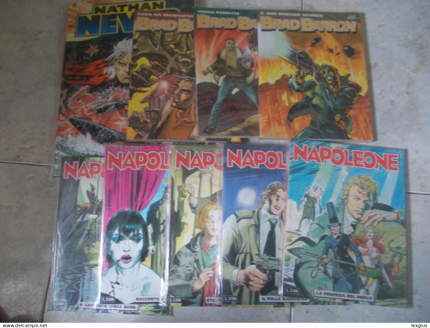 LOTTO NATHAN NEVER,MARTIN MYSTER,NAPOLEONE,BRAD BARRON EDICOLA - Bonelli