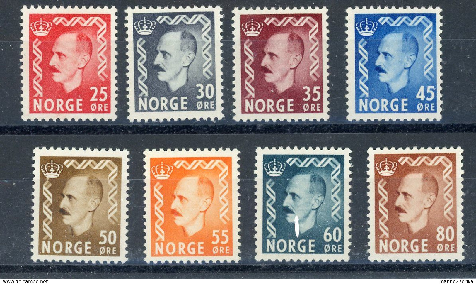 Norway MH 1950-51 King Haakon VI - Nuovi