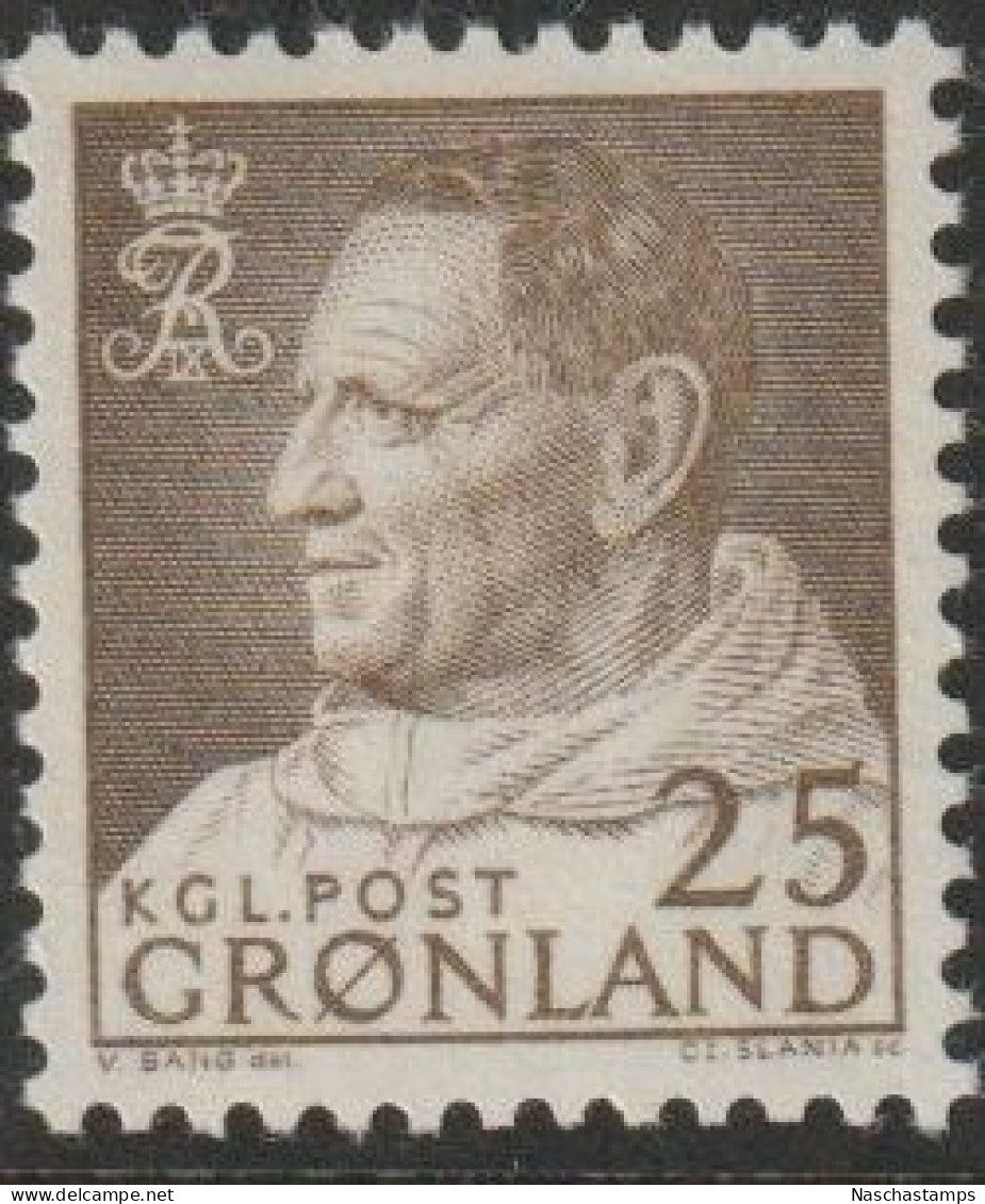 Greenland 1963 -1964 King Frederik IX 25o MNH - Neufs