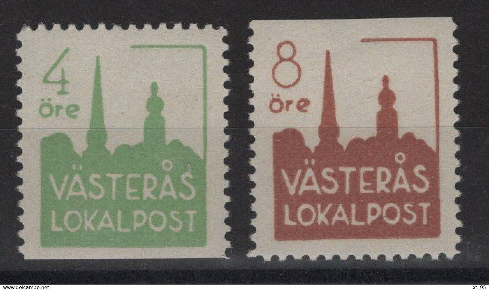 Suede - Poste Locale - Lot De 2 ** Neufs Sans Charniere - Vasteras - Local Post Stamps