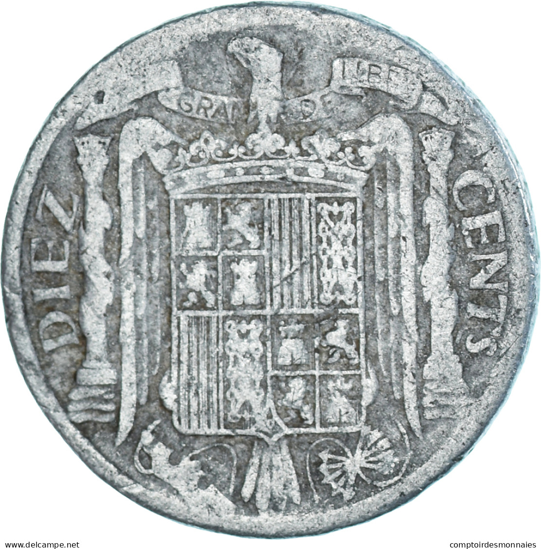 Monnaie, Espagne, 10 Centimos, 1945 - 10 Centimos