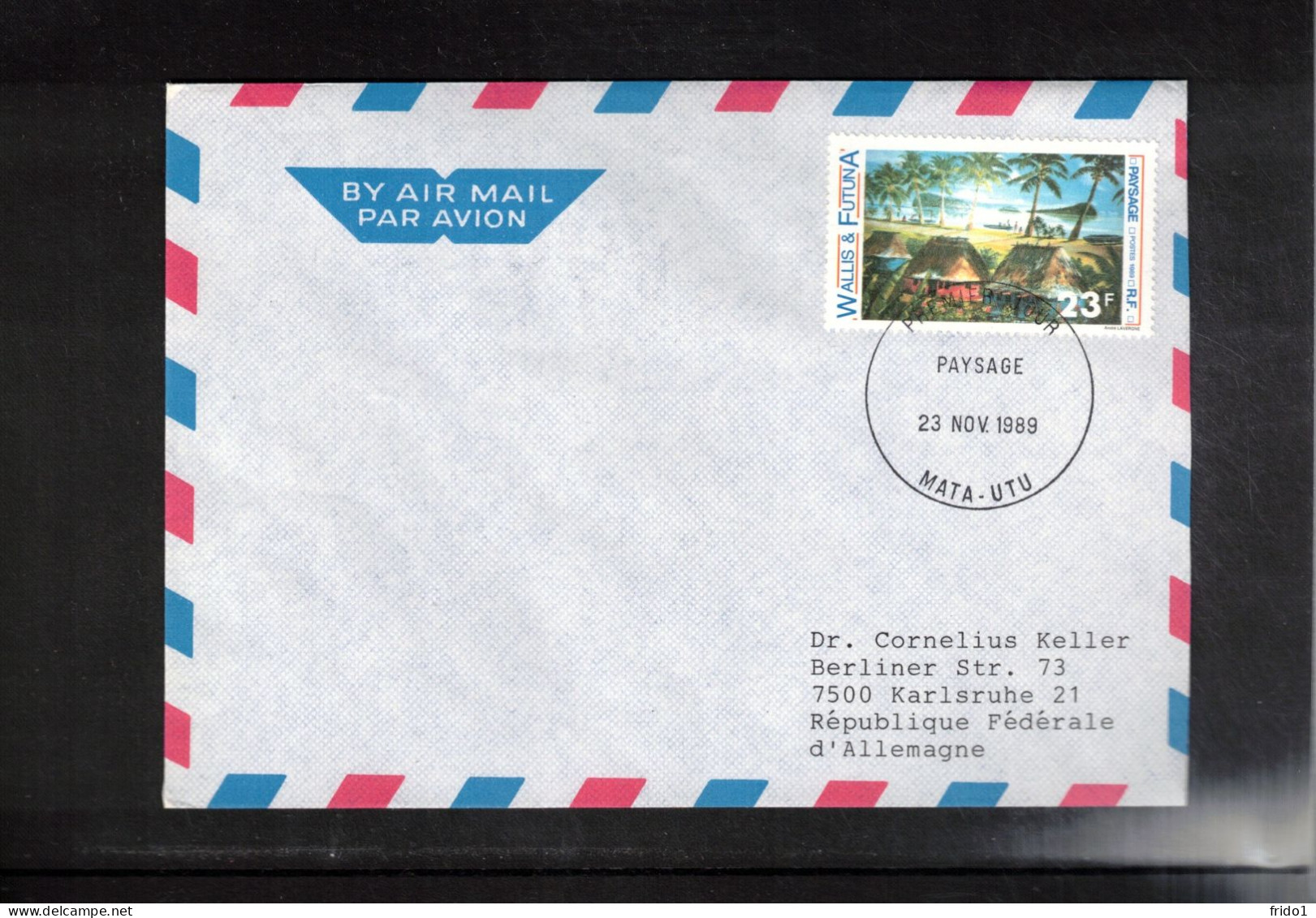 Wallis Et Futuna 1989 Interesting Airmail Letter FDC - Covers & Documents