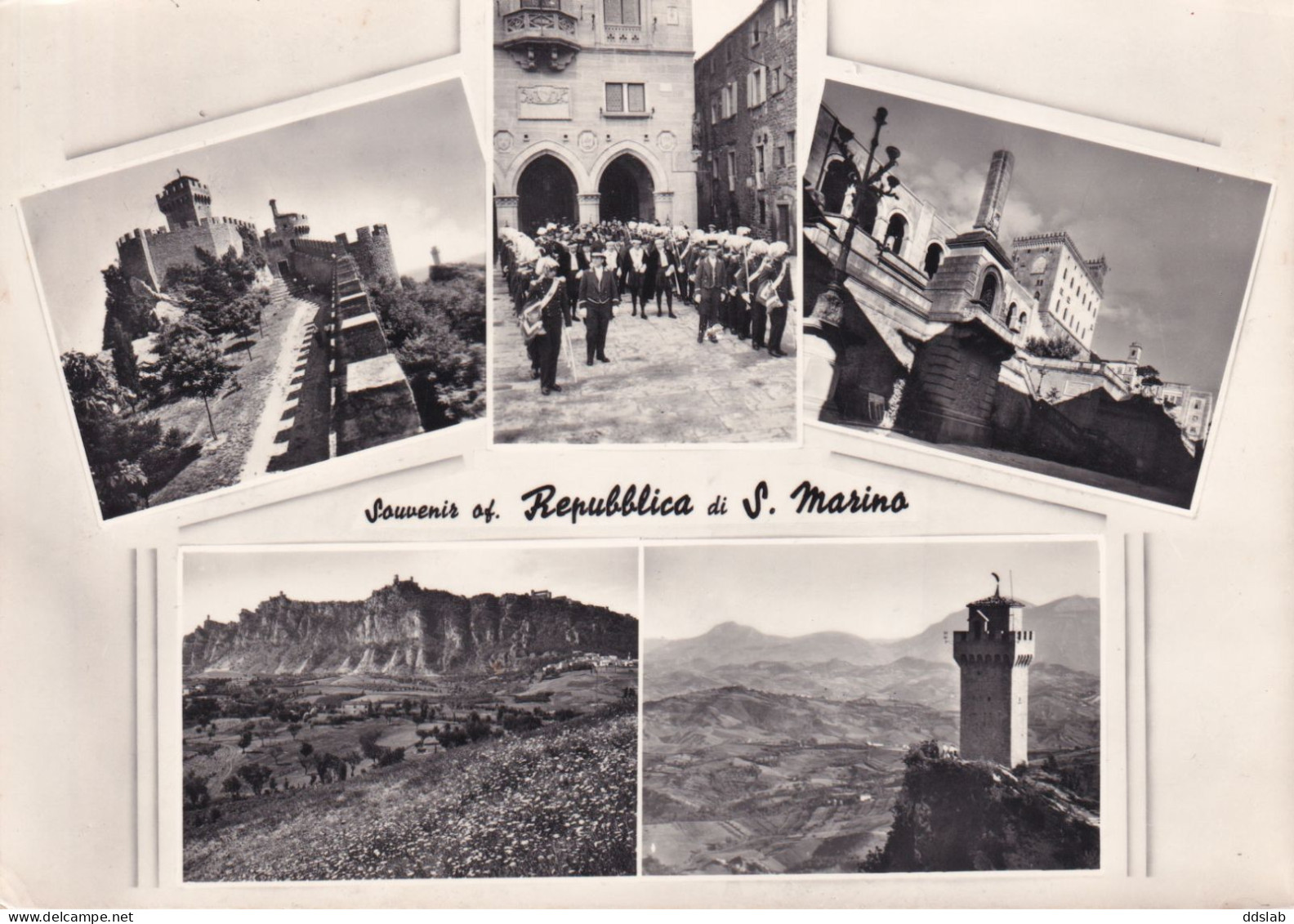 23/8/1960 - San Marino - Cartolina Per L'Italia Con 2 Coppie Valori Gemelli E 3 Esemplari Pre-olimpica 1959 - Storia Postale