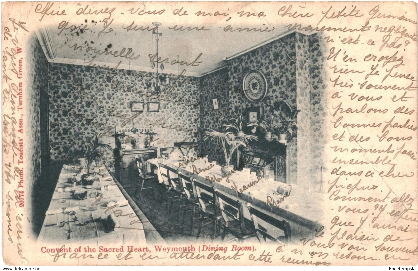 CPA Carte Postale  Royaume Uni  Weymouth  Convent Of The Secret Heart Dinning Room 1905VM66985 - Weymouth