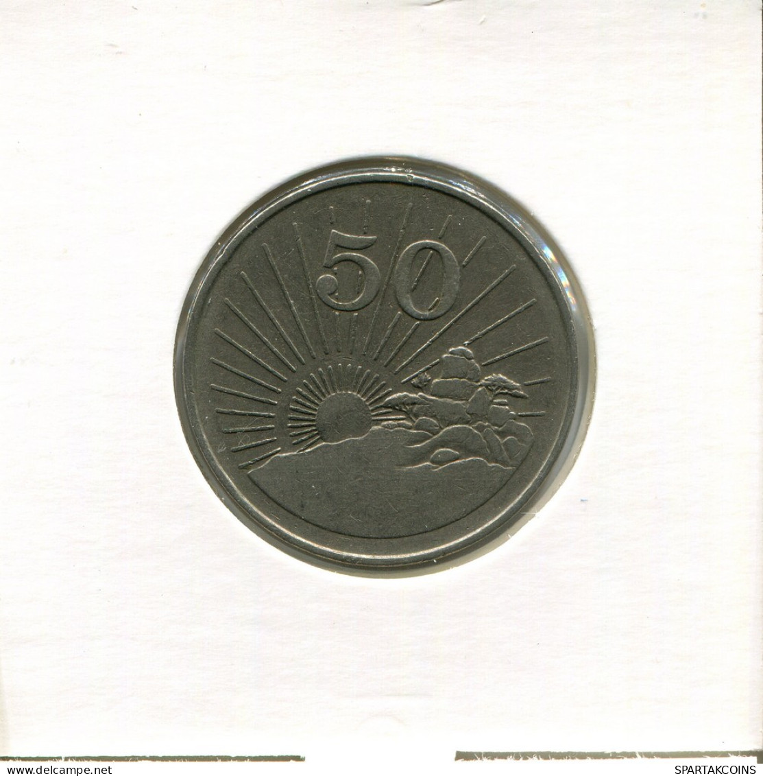 50 CENTS 1980 ZIMBABWE Coin #AR504.U - Zimbabwe