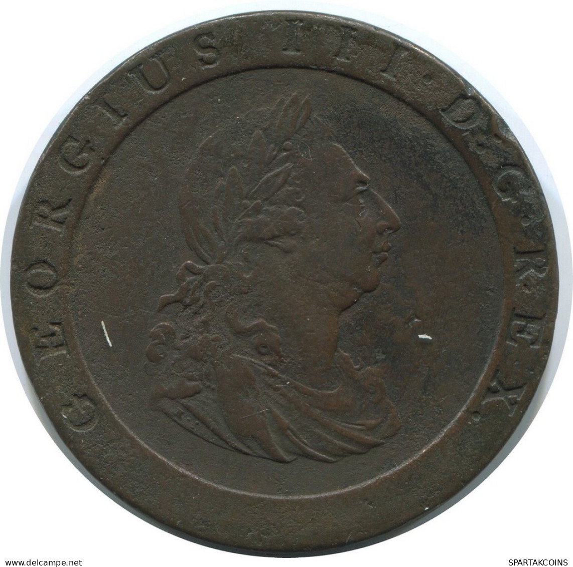 2 PENCE 1797 UK GRANDE-BRETAGNE GREAT BRITAIN Pièce #AE795.16.F - D. 2 Pence