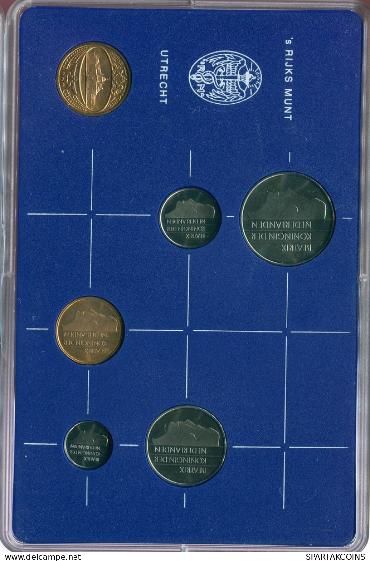 NEERLANDÉS NETHERLANDS 1984 MINT SET 5 Moneda + MEDAL #SET1094.5.E - Mint Sets & Proof Sets