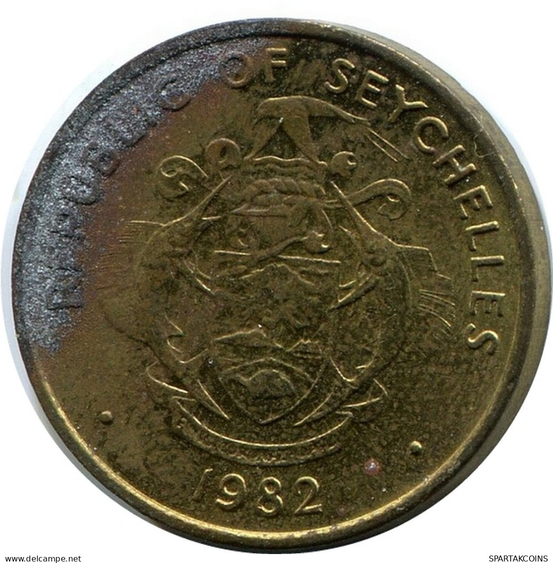 5 CENTS 1982 SEYCHELLES Coin #AR156.U - Seychelles