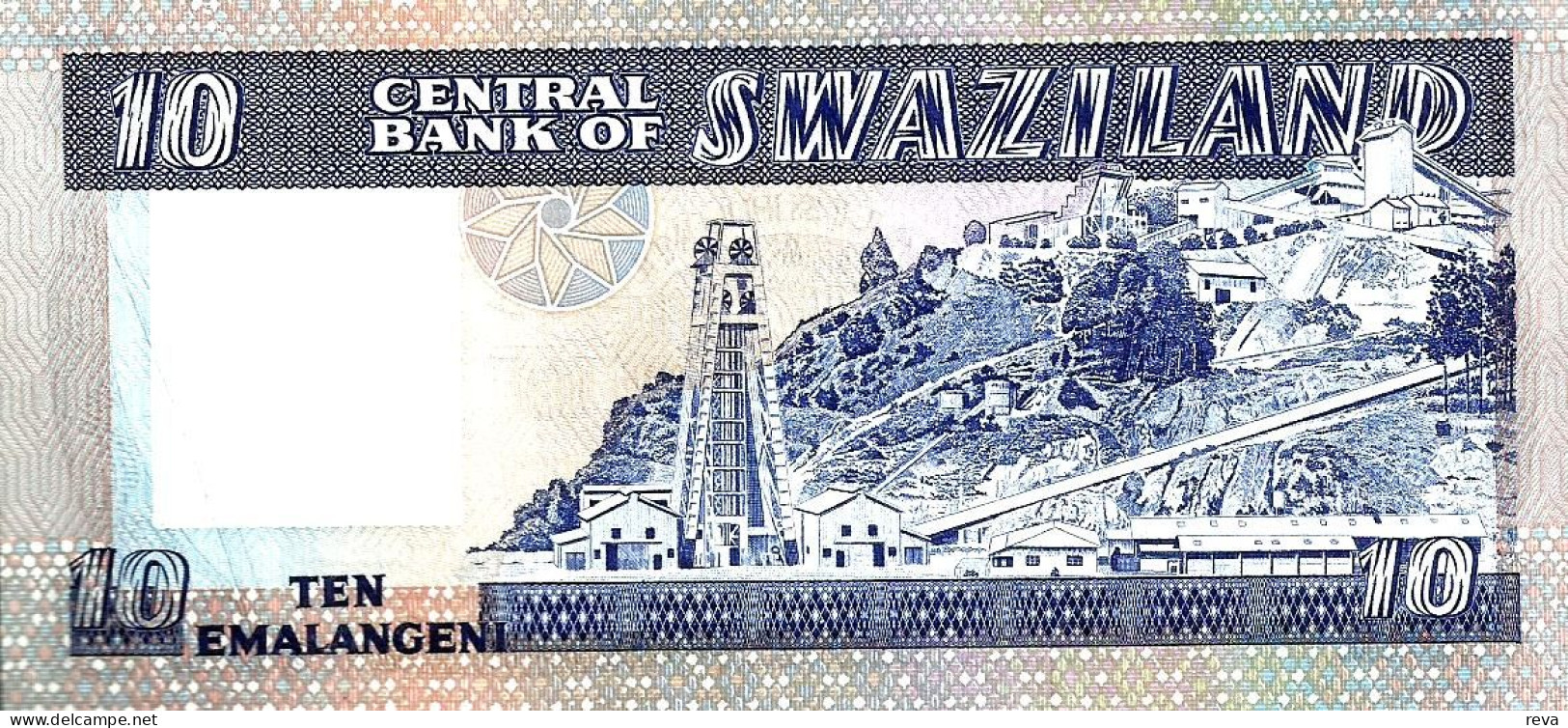 SWAZILAND 10 EMALANGENI BLUE MAN FRONT & LANDSCAPE BACK ND(1984)P.10b UNC READ DESCRIPTION!! - Swaziland