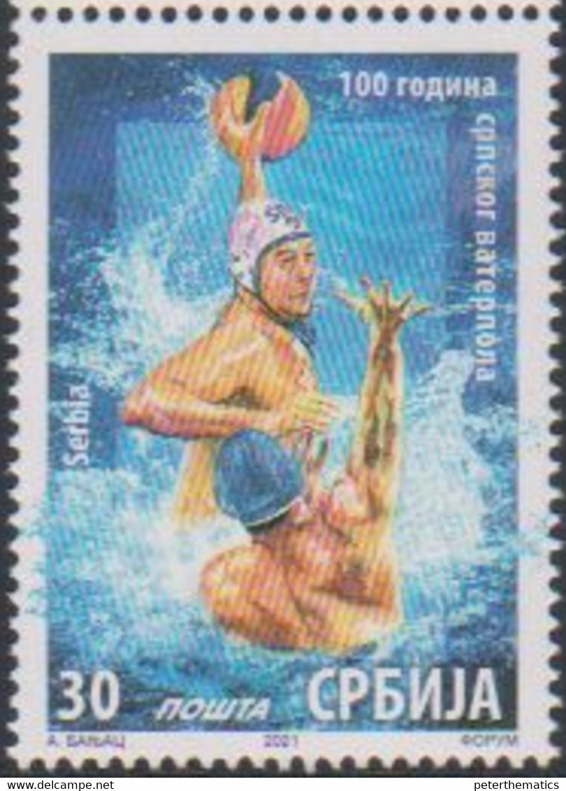 SERBIA, 2021, MNH, SPORTS, WATER POLO, CENTENARY OF SERBIAN WATER POLO,1v - Water Polo