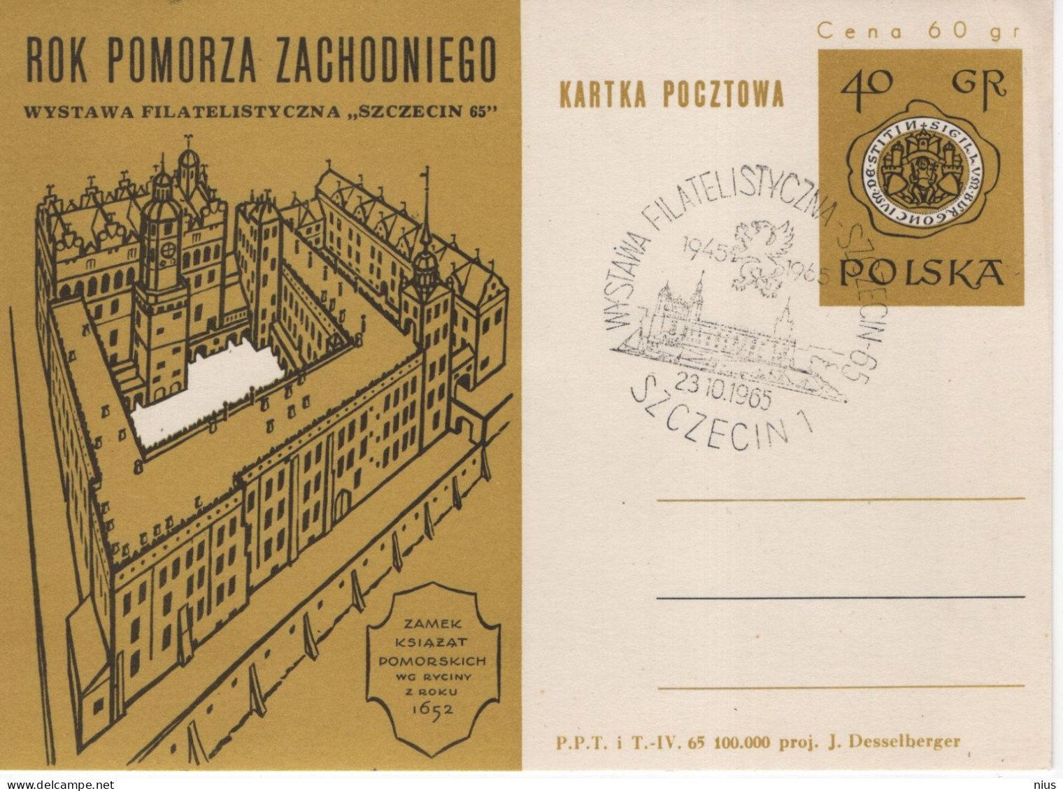 Poland Polska 1965 Szczecin Castle, Philatelic Exhibition - Booklets