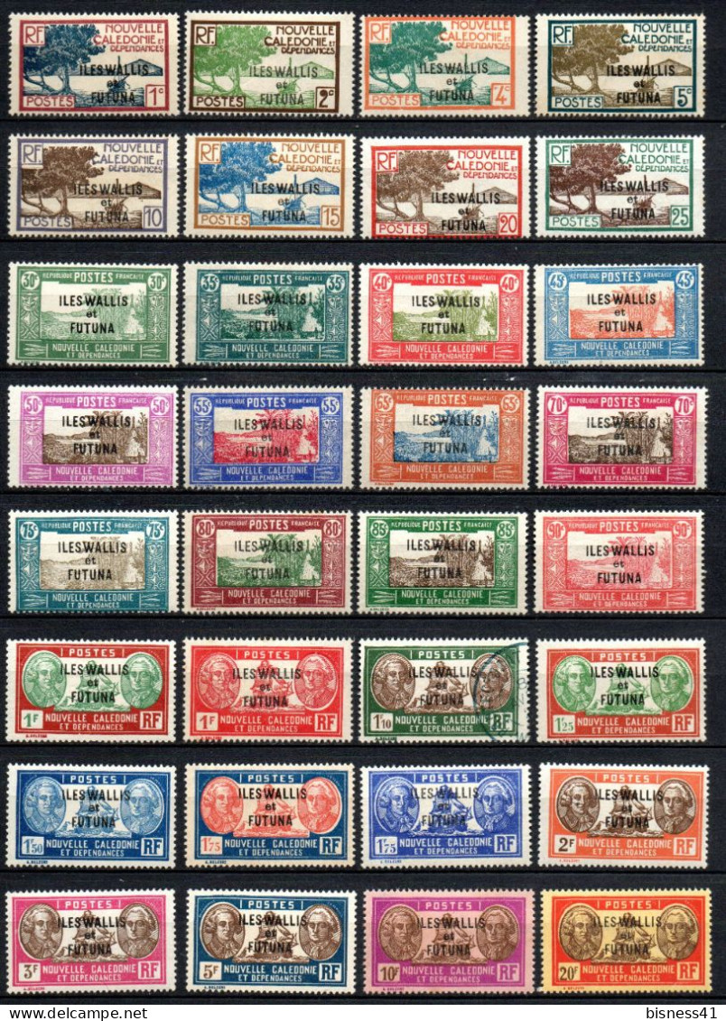 Col33 Colonie Wallis & Futuna N° 43 à 65 Neuf X MH Cote : 130,00€ - Unused Stamps