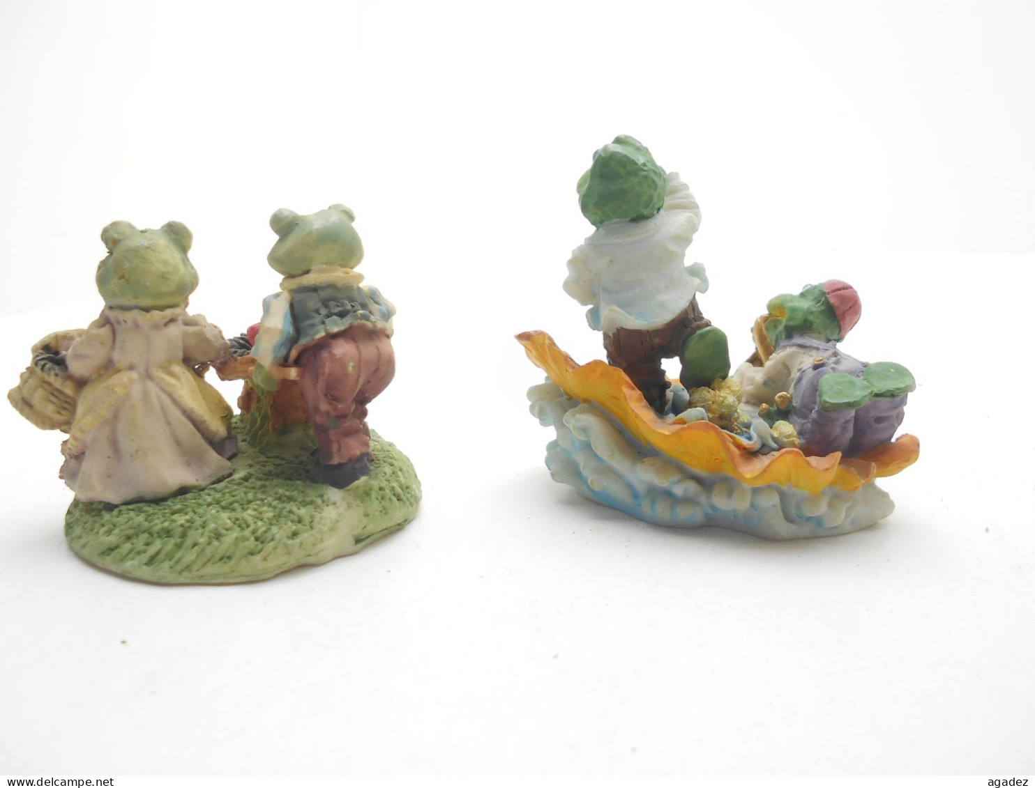 2  Figurines Grenouille En Résine Ranas - Frogs