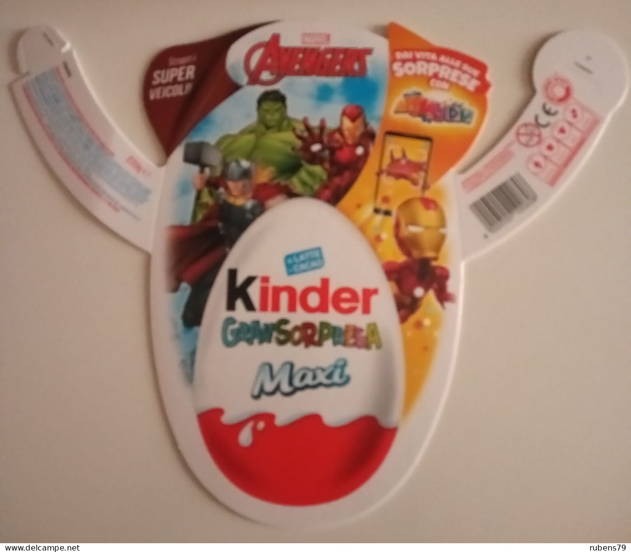 KINDER MAXI FERRERO - COLLARINO UOVA DI PASQUA 2023 - AVENGERS - - Autres & Non Classés