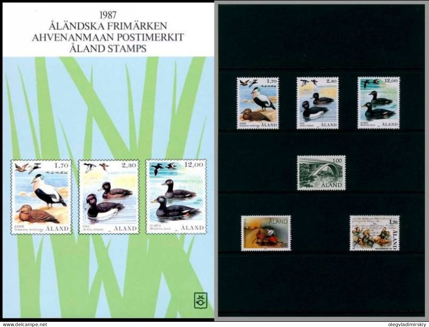 Aland Åland Finland 1987 Year Set Mint - Annate Complete