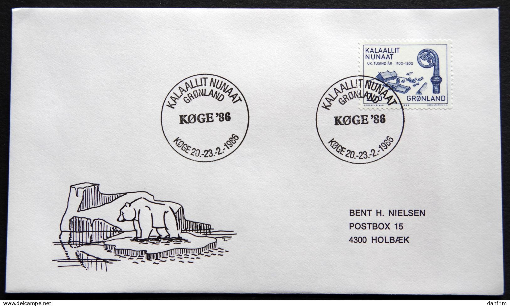 Greenland 1986 SPECIAL POSTMARKS. KØGE'86 20-23-2 -1986  ( Lot 603) - Briefe U. Dokumente