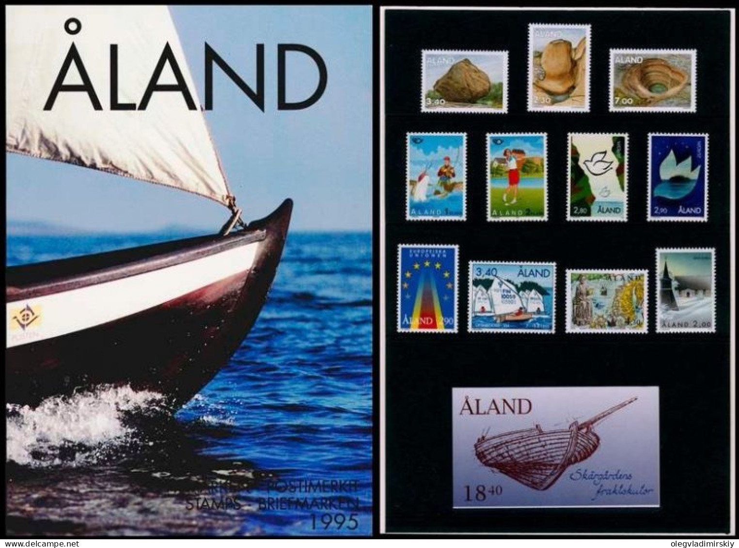 Aland Åland Finland 1995 Year Set Mint - Annate Complete