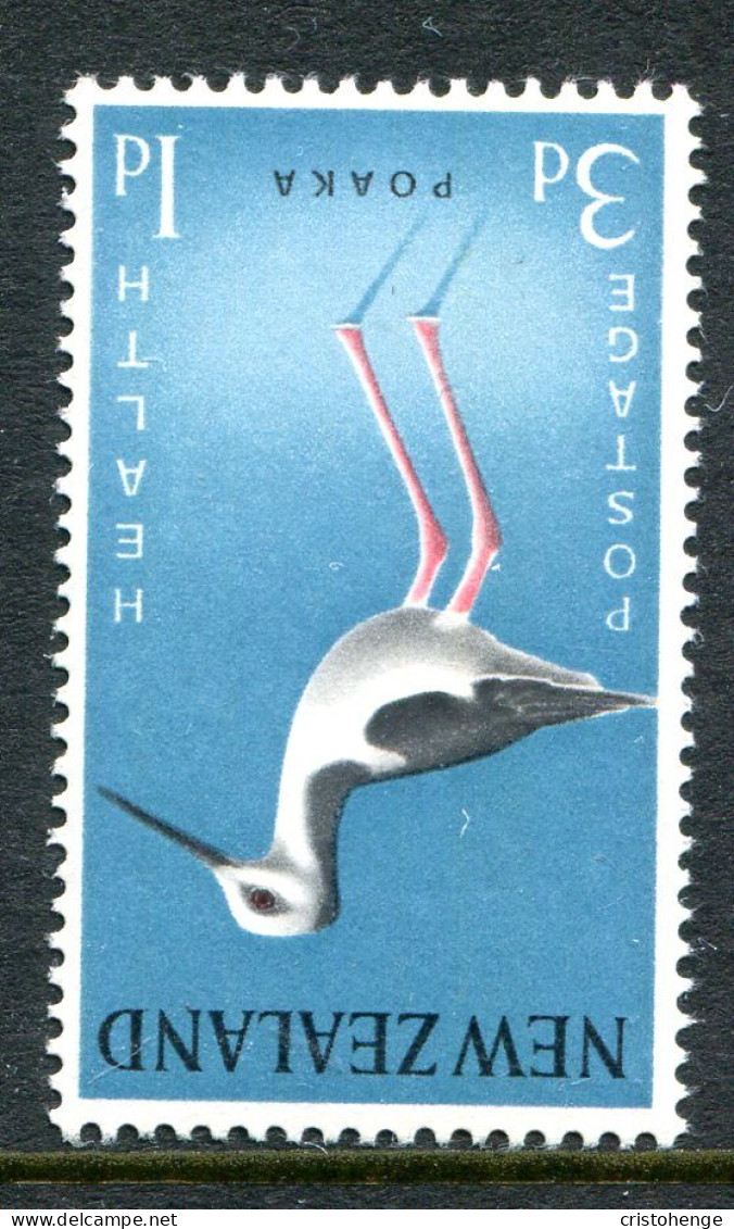 New Zealand 1959 Health - Birds - 3d+1d Stili - Wmk. Sideways Inverted - VLHM (SG 777bw) - Ungebraucht