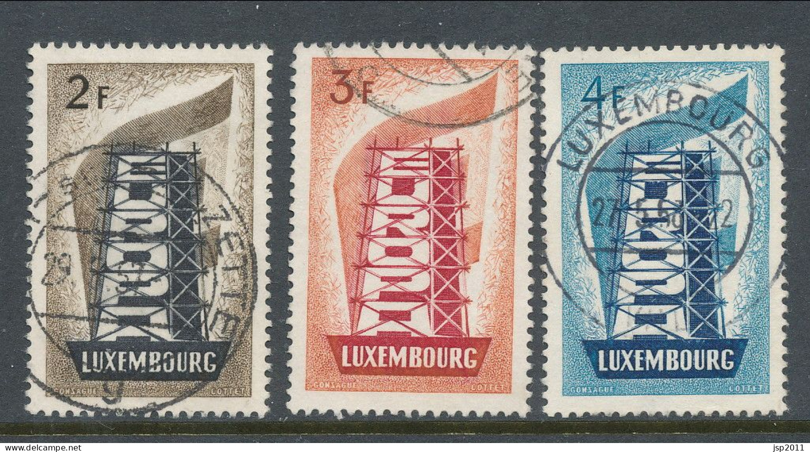 Europa CEPT 1956,  Luxemburg, Cancelled/Used - 1956