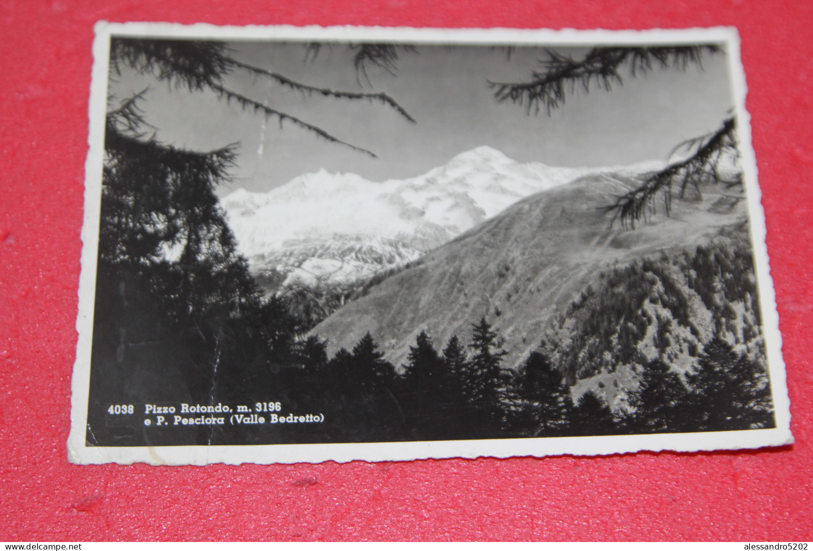 Ticino Valle Bedretto Pizzo Rotondo 1964 + Lieve Segno Di Piega Verticale A Sinistra - Bedretto