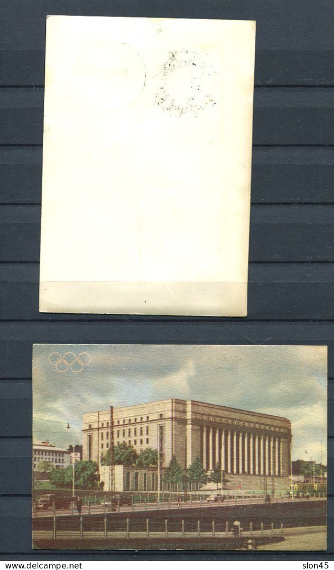 Finland 1952 2 Postal Cards+2 Covers  Helsinki Olympics 15011 - Ete 1952: Helsinki