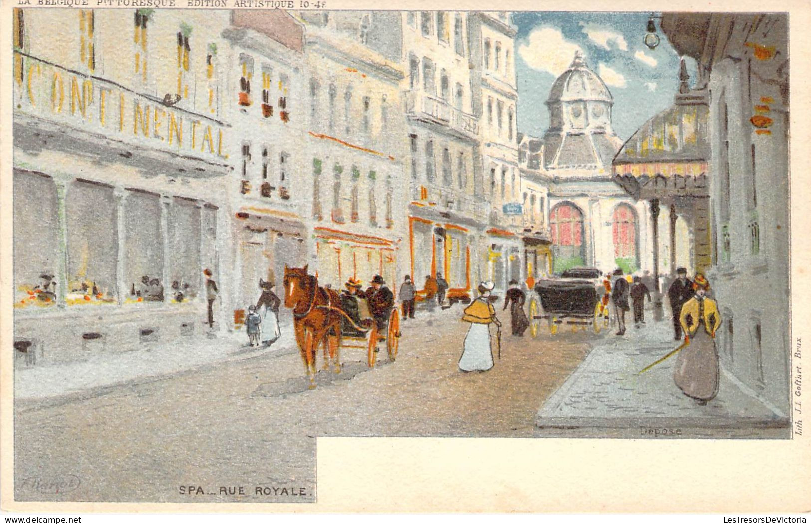 BELGIQUE - SPA - Rue Royale - Carte Postale Ancienne - Spa