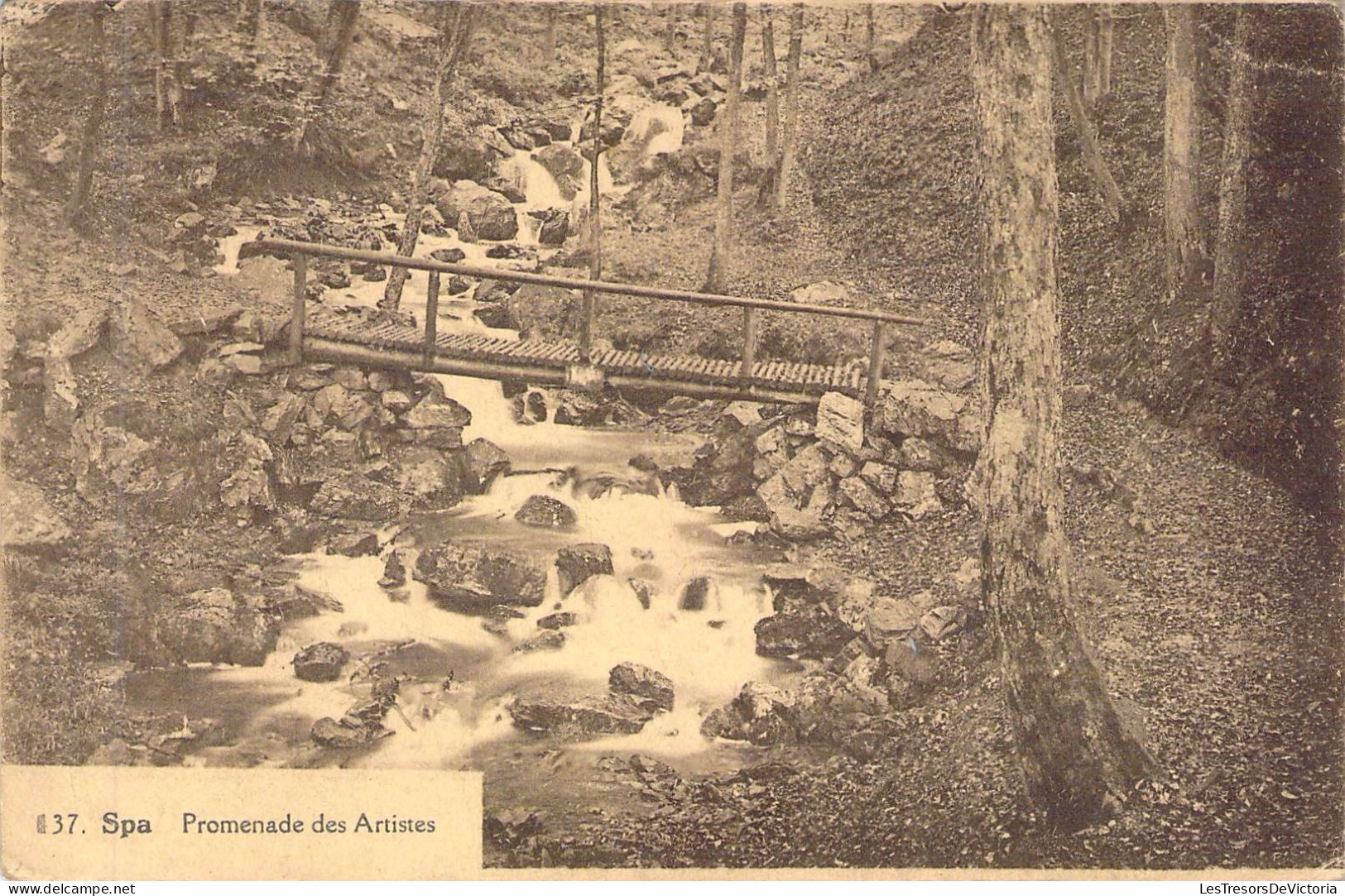 BELGIQUE - SPA - Promenade Des Artistes - Carte Postale Ancienne - Spa