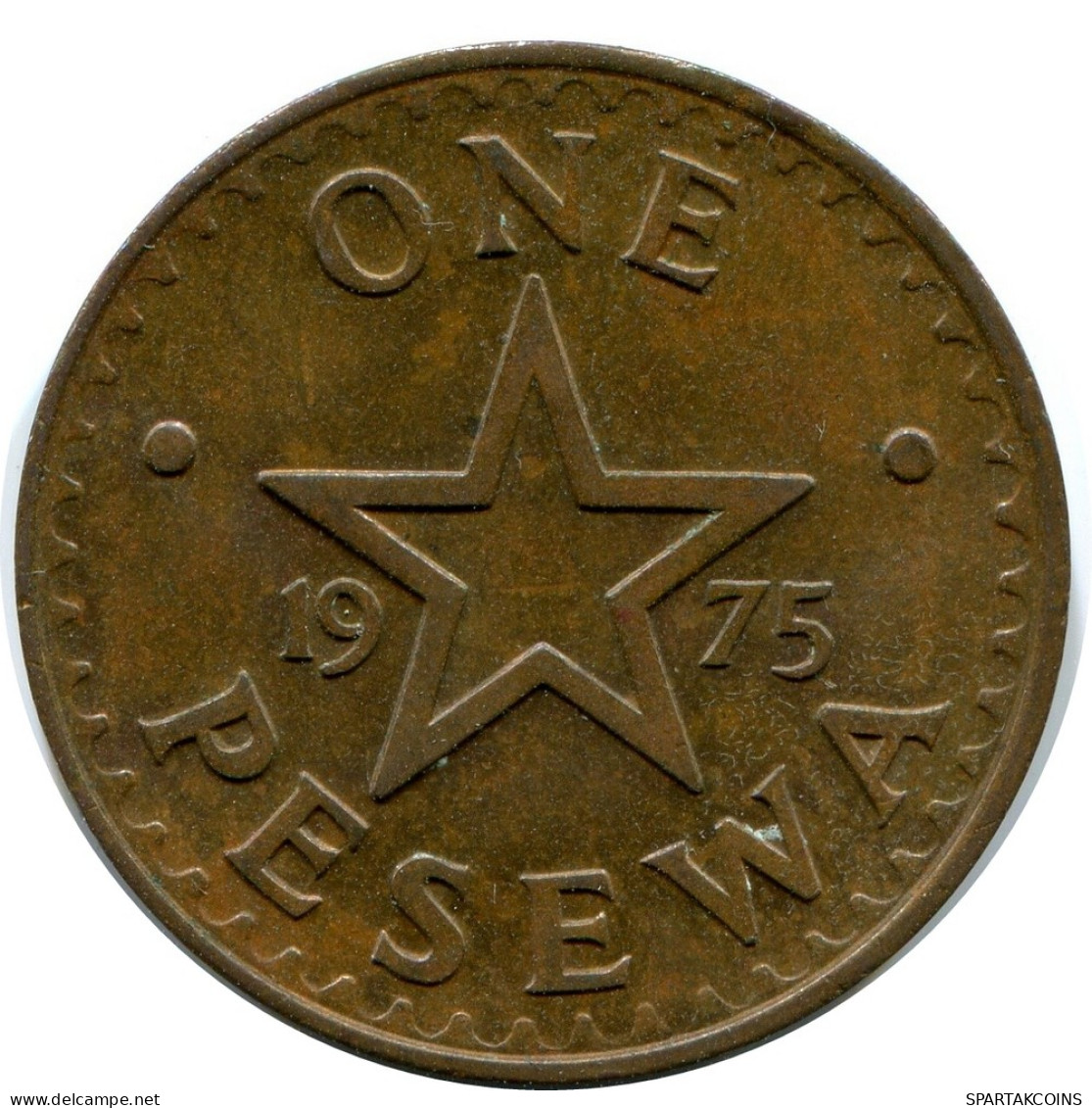1 PESEWA 1975 GHANA Moneda #AY618.E - Ghana