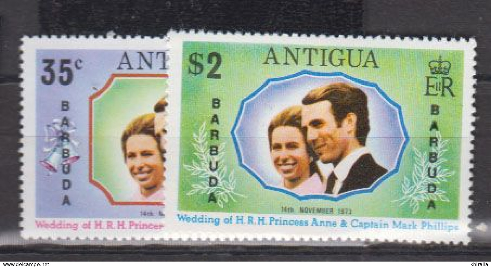 ANTIGUA   1973   N°   106 /  107     ( Neuf Sans Charniers )  COTE   15 € 00      ( V 76 ) - 1960-1981 Ministerial Government