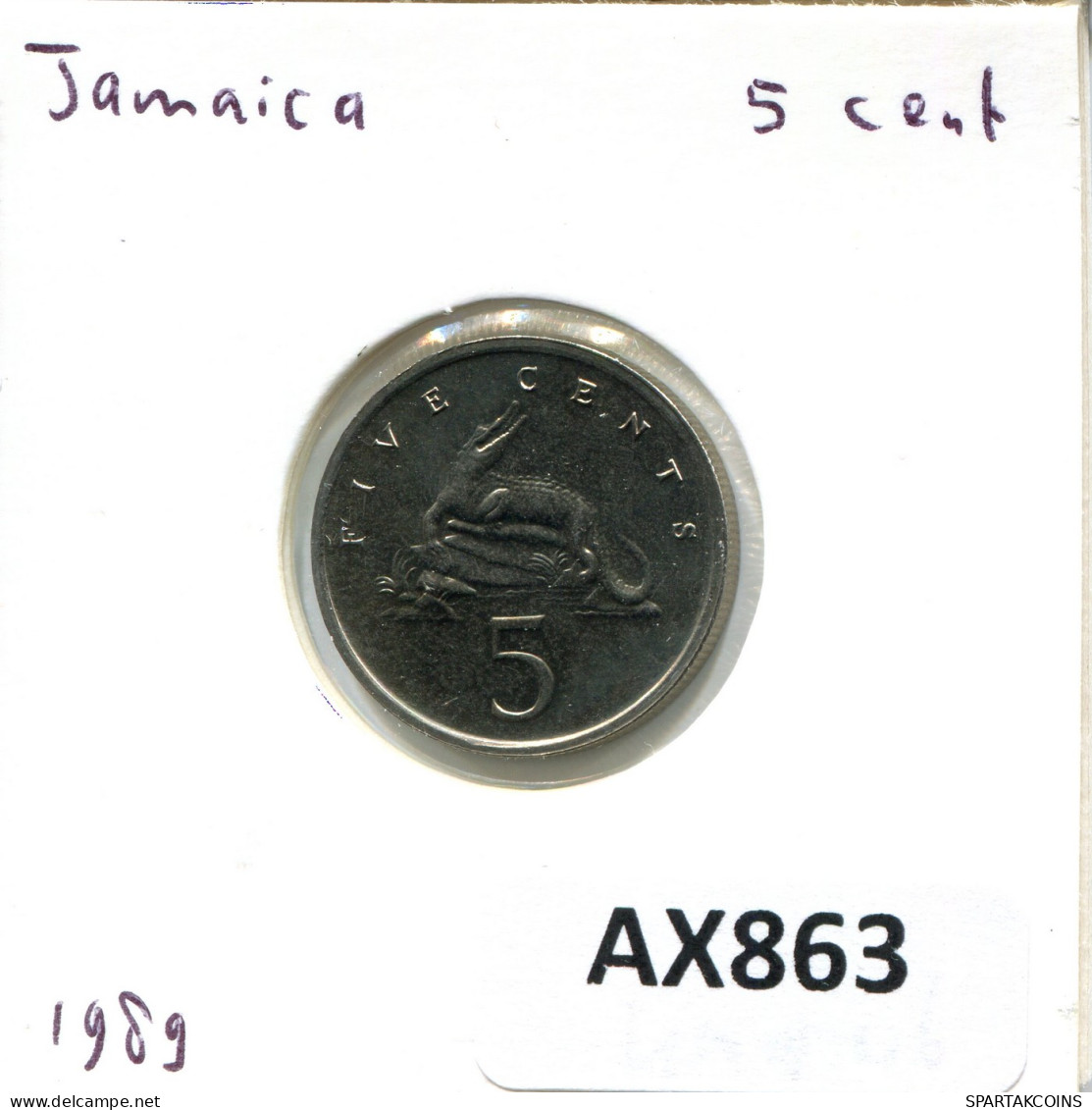 5 CENTS 1989 JAMAICA Coin #AX863.U - Jamaica