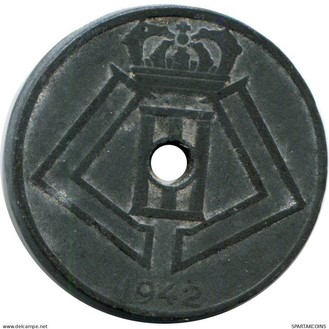 25 CENTIMES 1942 BELGIQUE-BELGIE BELGIEN BELGIUM Münze #AW980.D - 25 Centimes