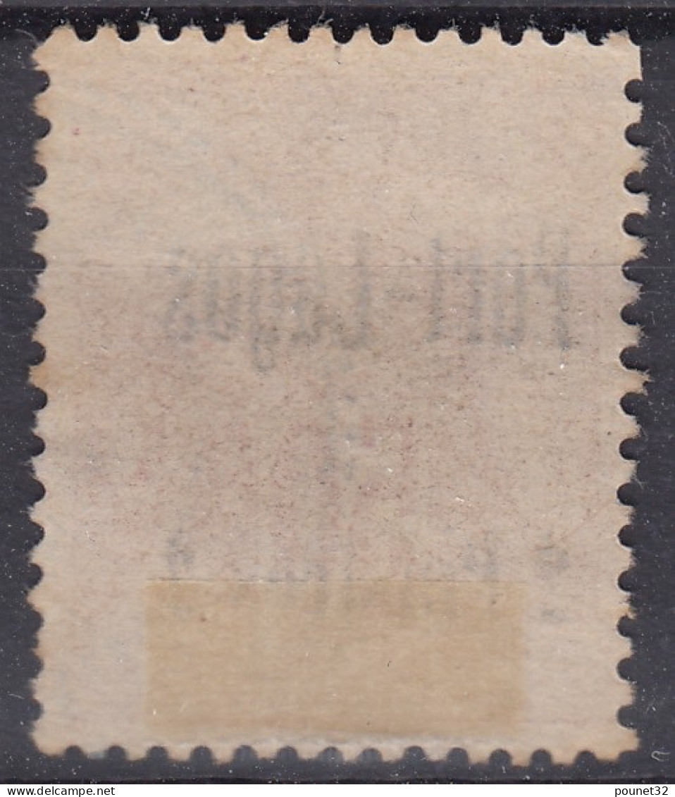 PORT LAGOS : 2P SUR 50c ROSE N° 5 OBLITERATION BLEUE PERLEE LEGERE - COTE 125 € - Used Stamps