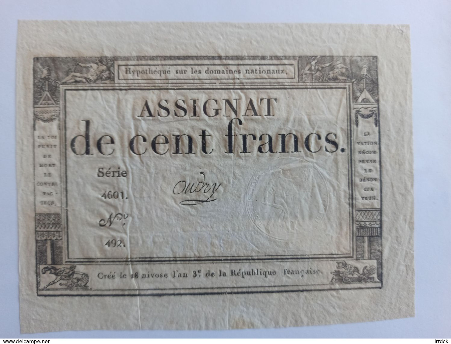 100 Francs - Assignate