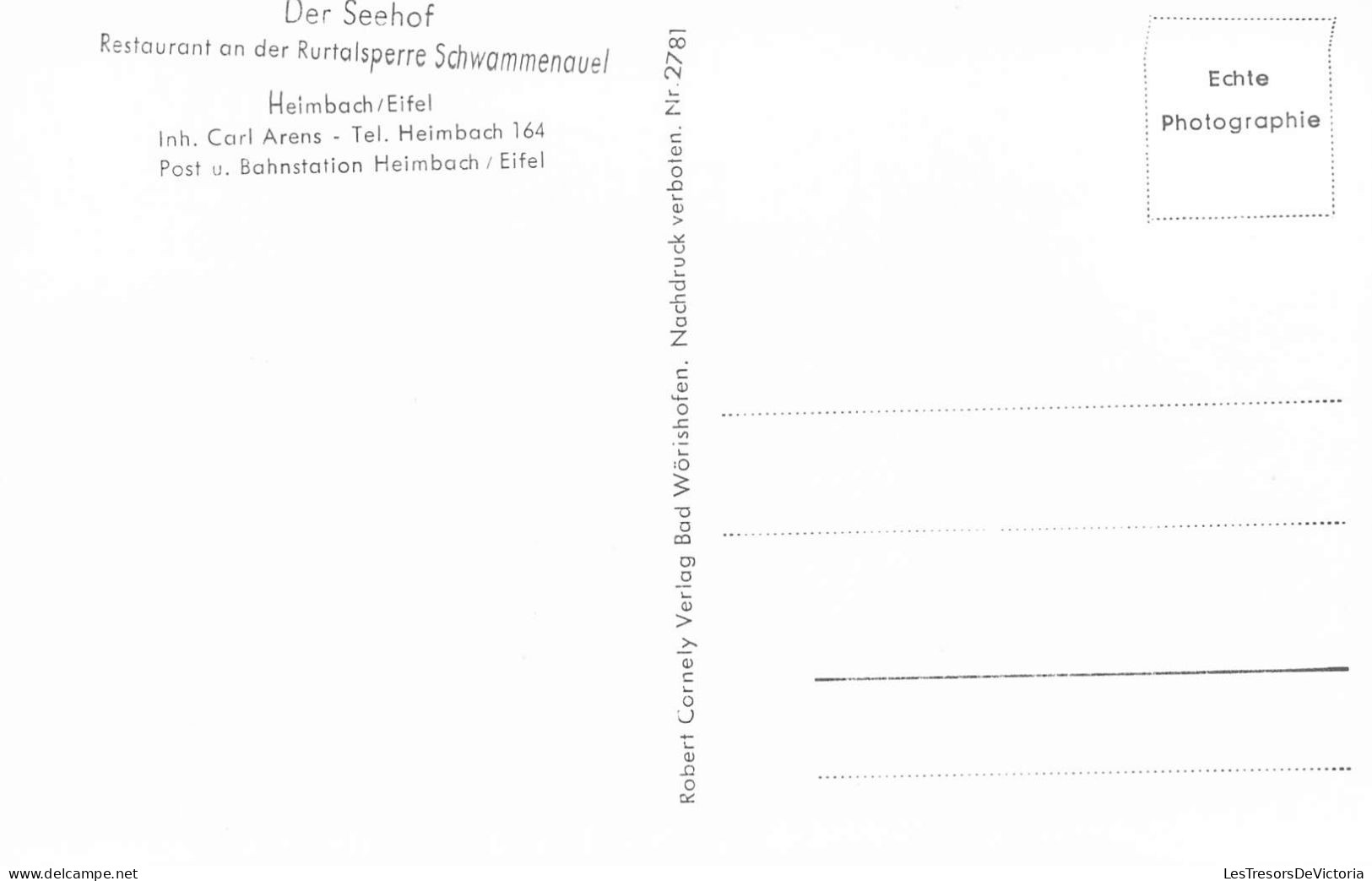 ALLEMAGNE - Heimbach - Rurtalsperre Schwammenauel - Carte Postale Ancienne - Other & Unclassified