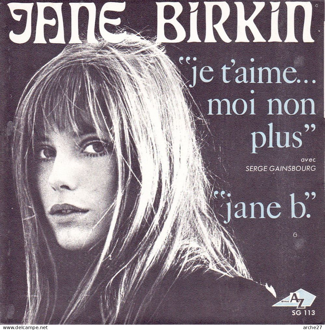 POCHETTE SP 45 TOURS Jane BIRKIN - SG 113 (sans Disque) - Accessories & Sleeves