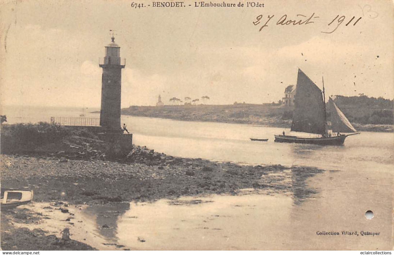 Bénodet           29          Embouchure De L'Odet  Et Le Phare            (voir Scan) - Altri & Non Classificati