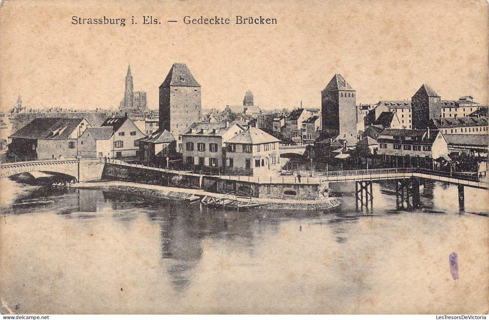 FRANCE - 67 - Strasbourg - Gedeckte Brücken - Carte Postale Ancienne - Strasbourg