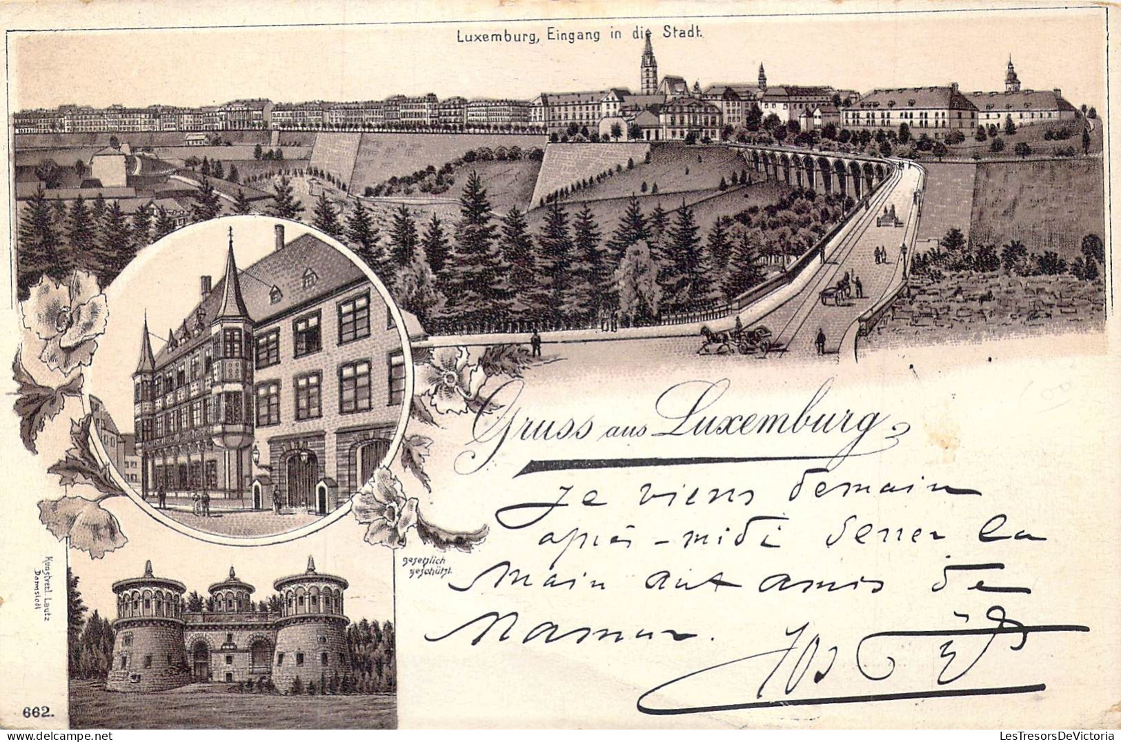 LUXEMBOURG - Gruss Aus Luxemburg - Carte Postale Ancienne - Luxemburg - Stadt