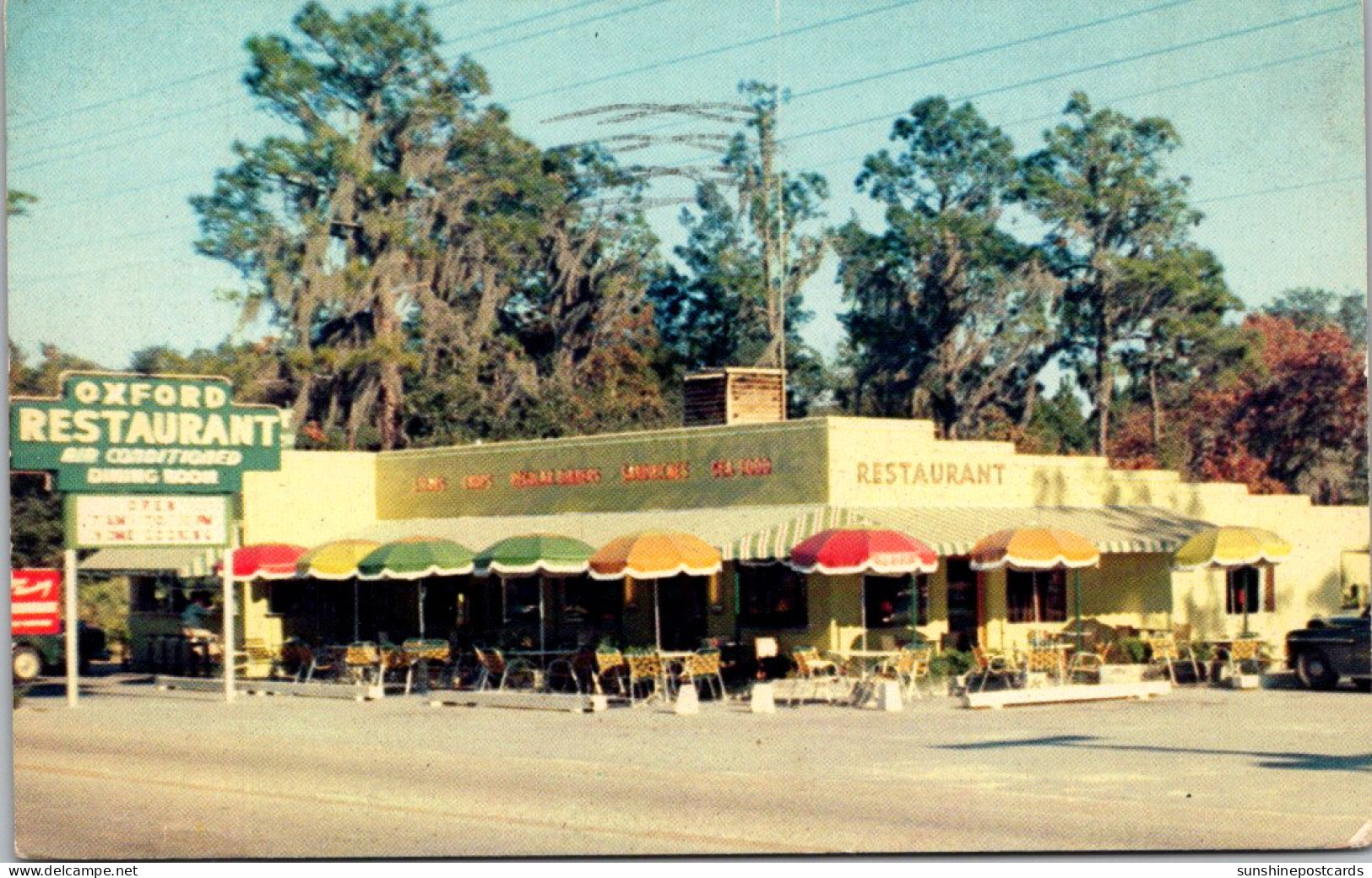 Florida Silver Springs The Oxford Inn Restaurant 1956 - Silver Springs