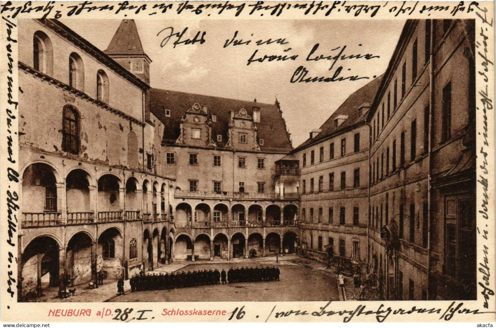 CPA AK Neuburg A.D. Schloßkaserne GERMANY (875846) - Neuburg