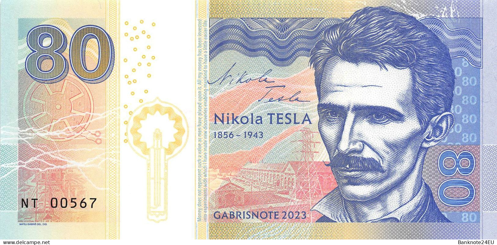 Nikola Tesla 80 2023 Unc Specimen - Specimen