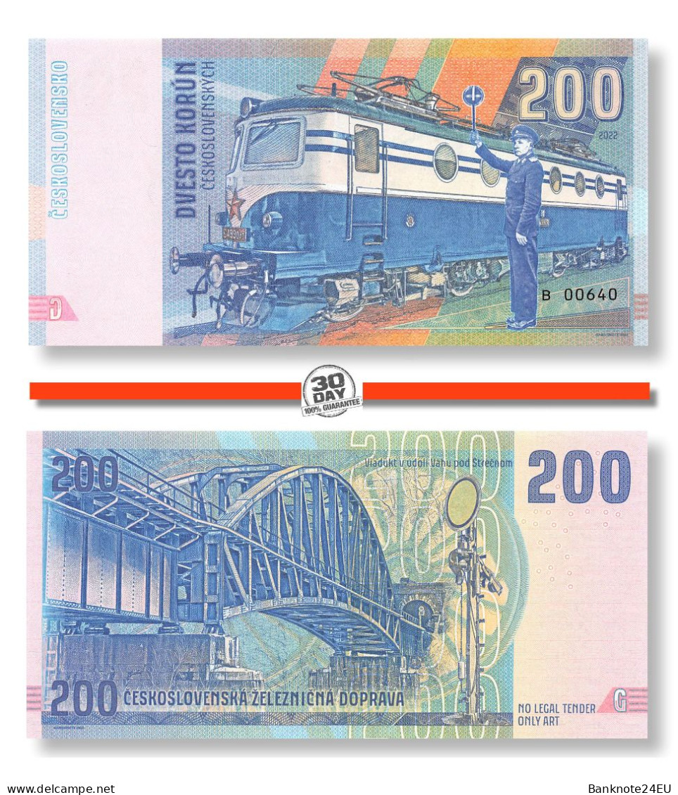 Czechoslovakia 200 Korun 2022 Unc Specimen - Specimen