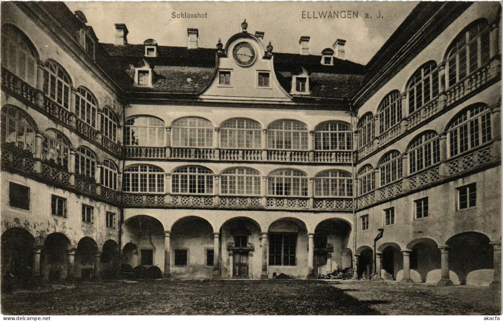 CPA AK Ellwangen A. D. Jagst – Schlosshof GERMANY (857204) - Ellwangen