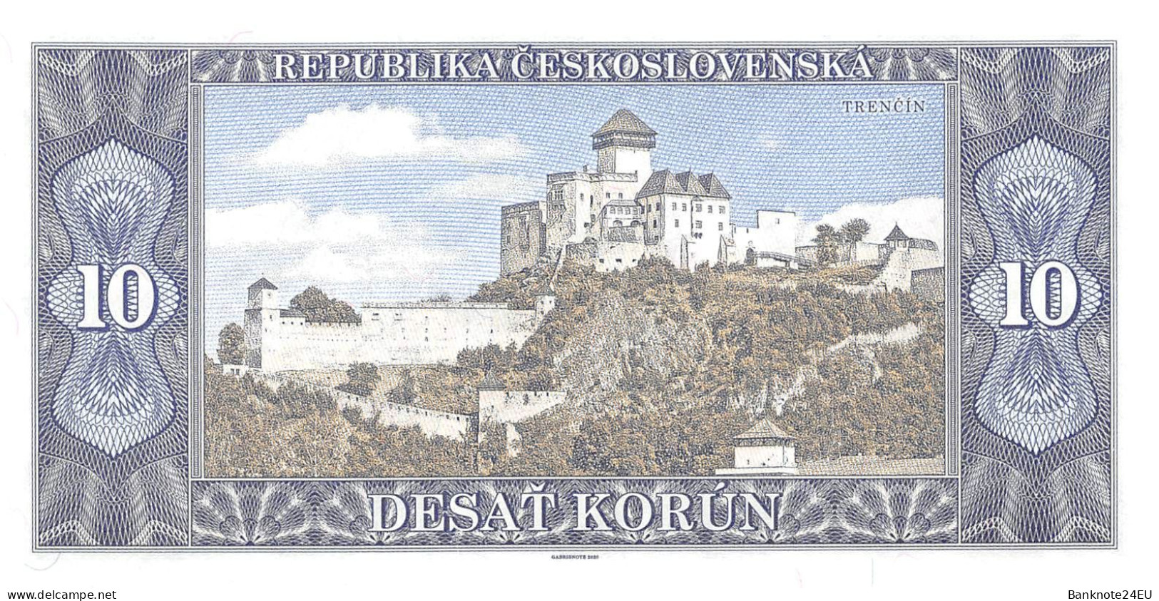 Czechslovakia 10 Korun 2020 Unc Specimen - Specimen