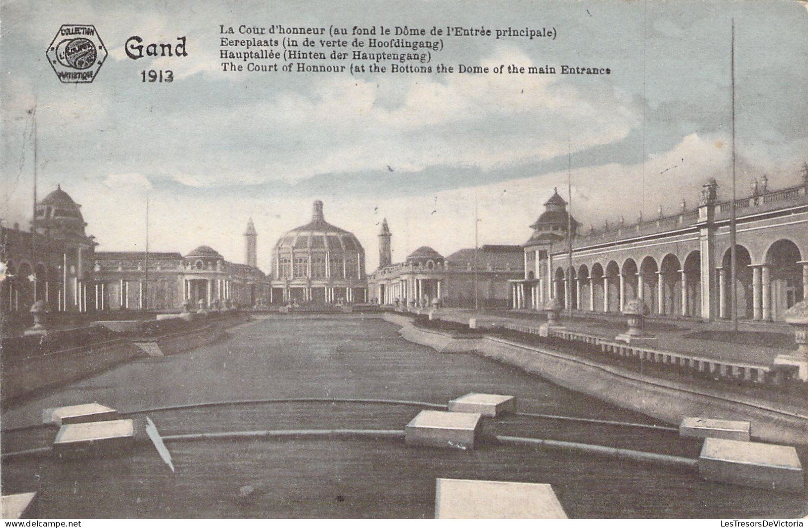 BELGIQUE - GAND - GENT - Exposition Universelle 1913 - La Cour D'honneur  - Carte Postale Ancienne - Gent