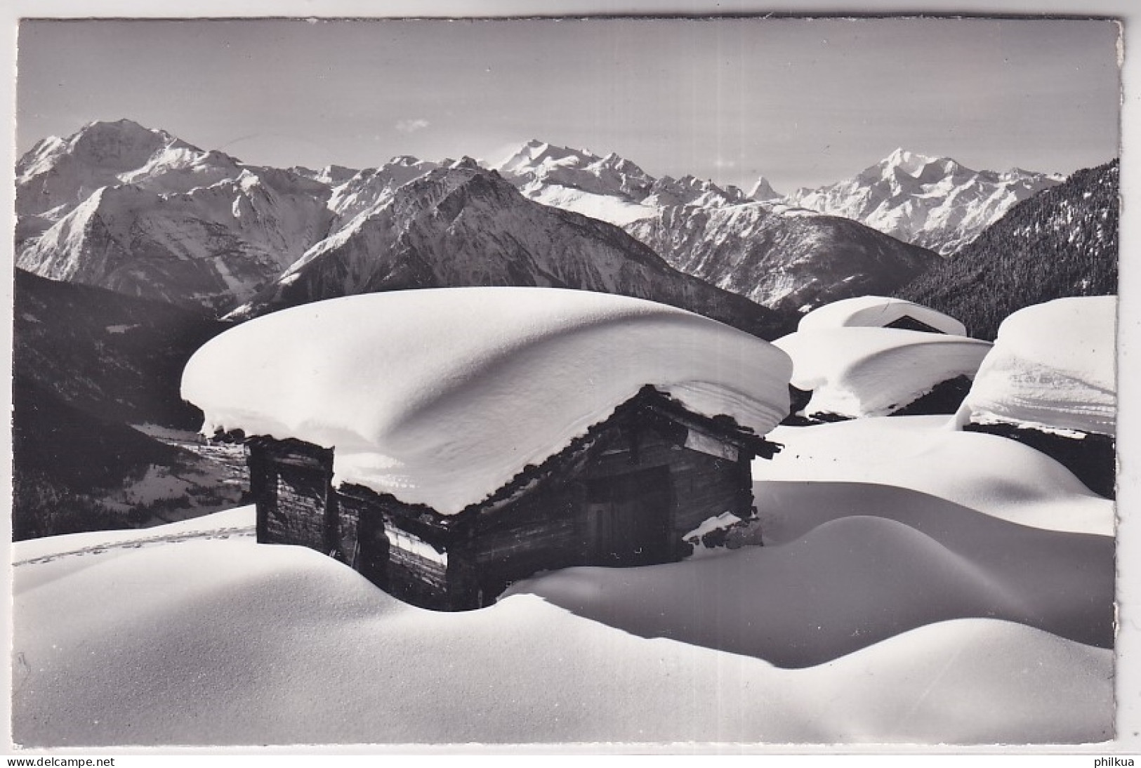 Luftseilbahn Mörel-Riederalp - Alphütten Mit Fletschhorn - Mischabel - Funivia - Luftseilbahn - Aerial Cableway - Riederalp